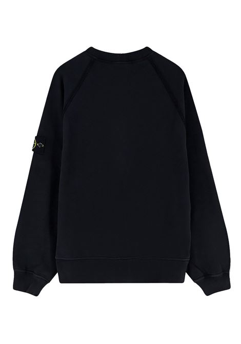 cotton fleece sweatshirt man black STONE ISLAND | K2S15 6100022 S0A20V0029